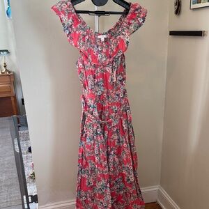 LC Lauren Conrad Pink Floral Maxi Dress